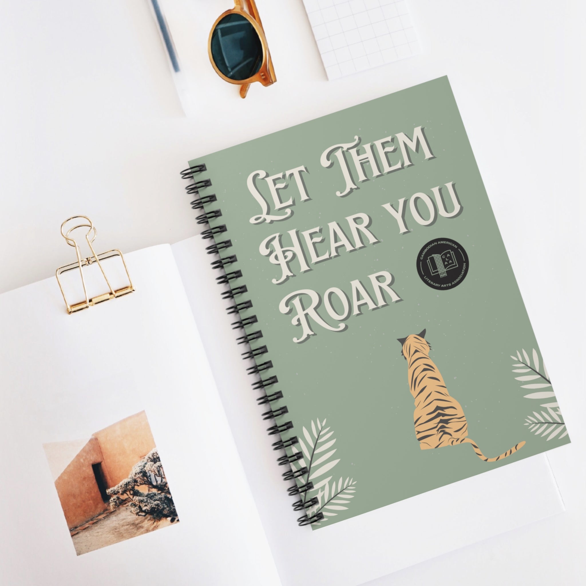 Let Them Hear You Roar Spiral Notebook — (Ruled)
