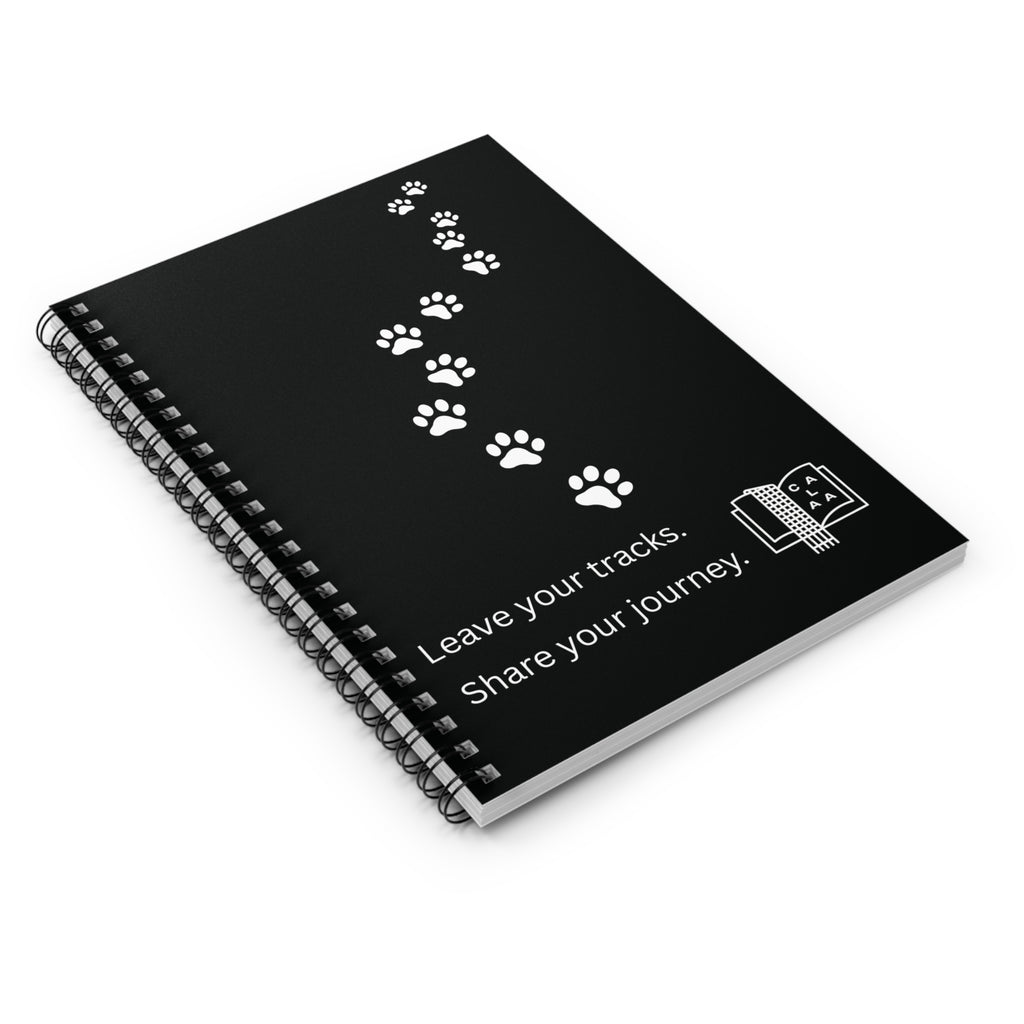 Leave Your Tracks Notebook (Ruled)