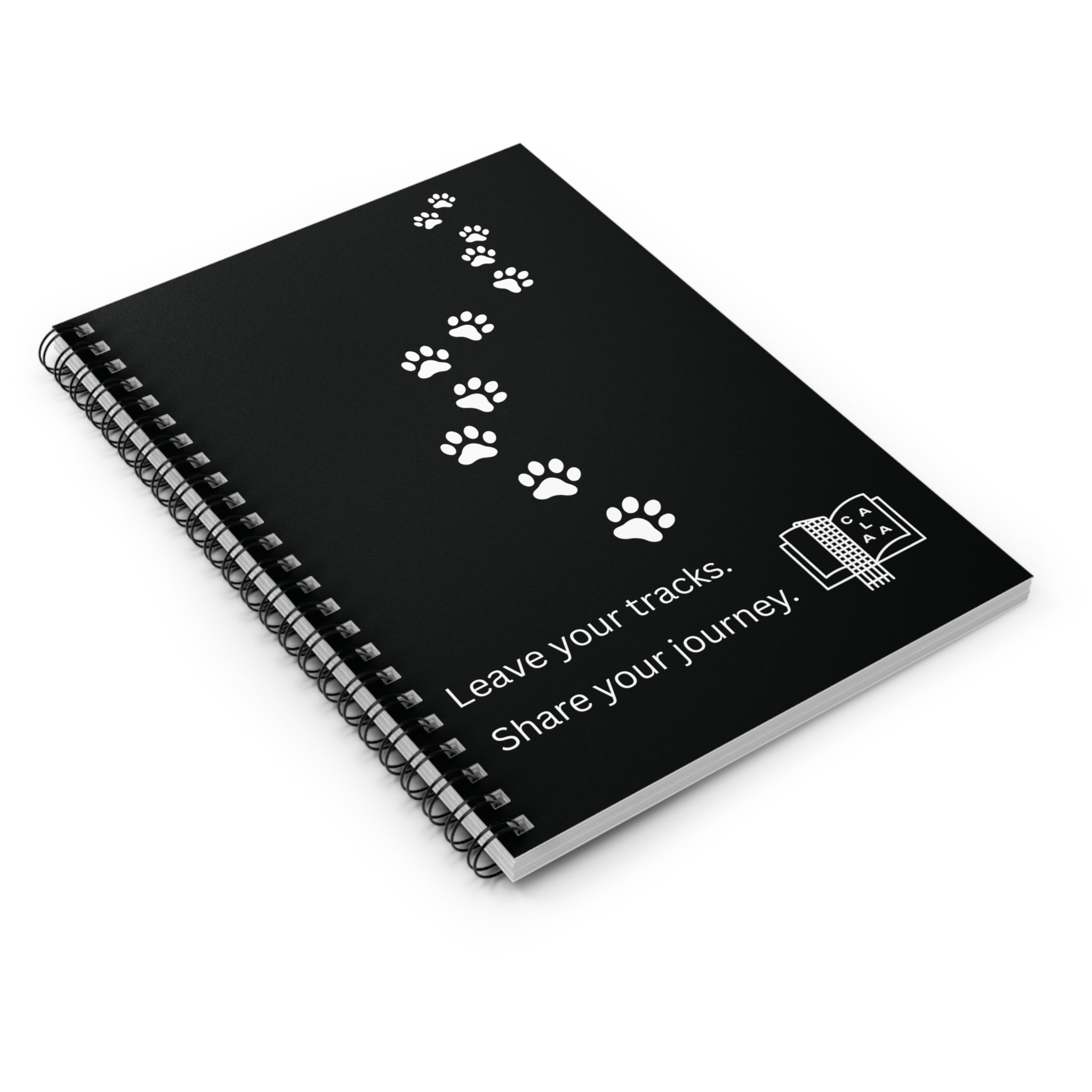 Leave Your Tracks Notebook (Ruled)