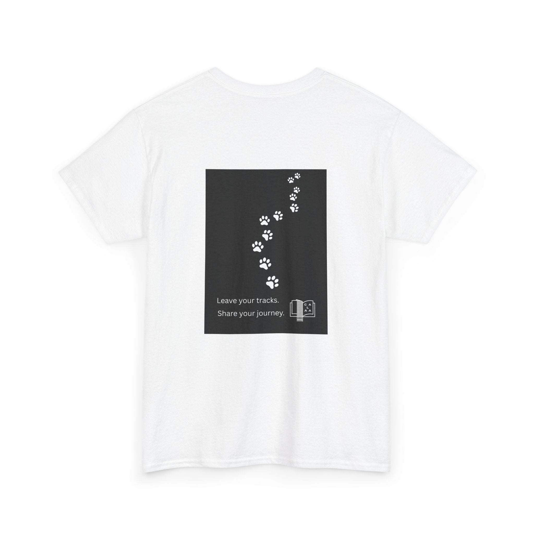 Leave Your Tracks Chest Logo Tee