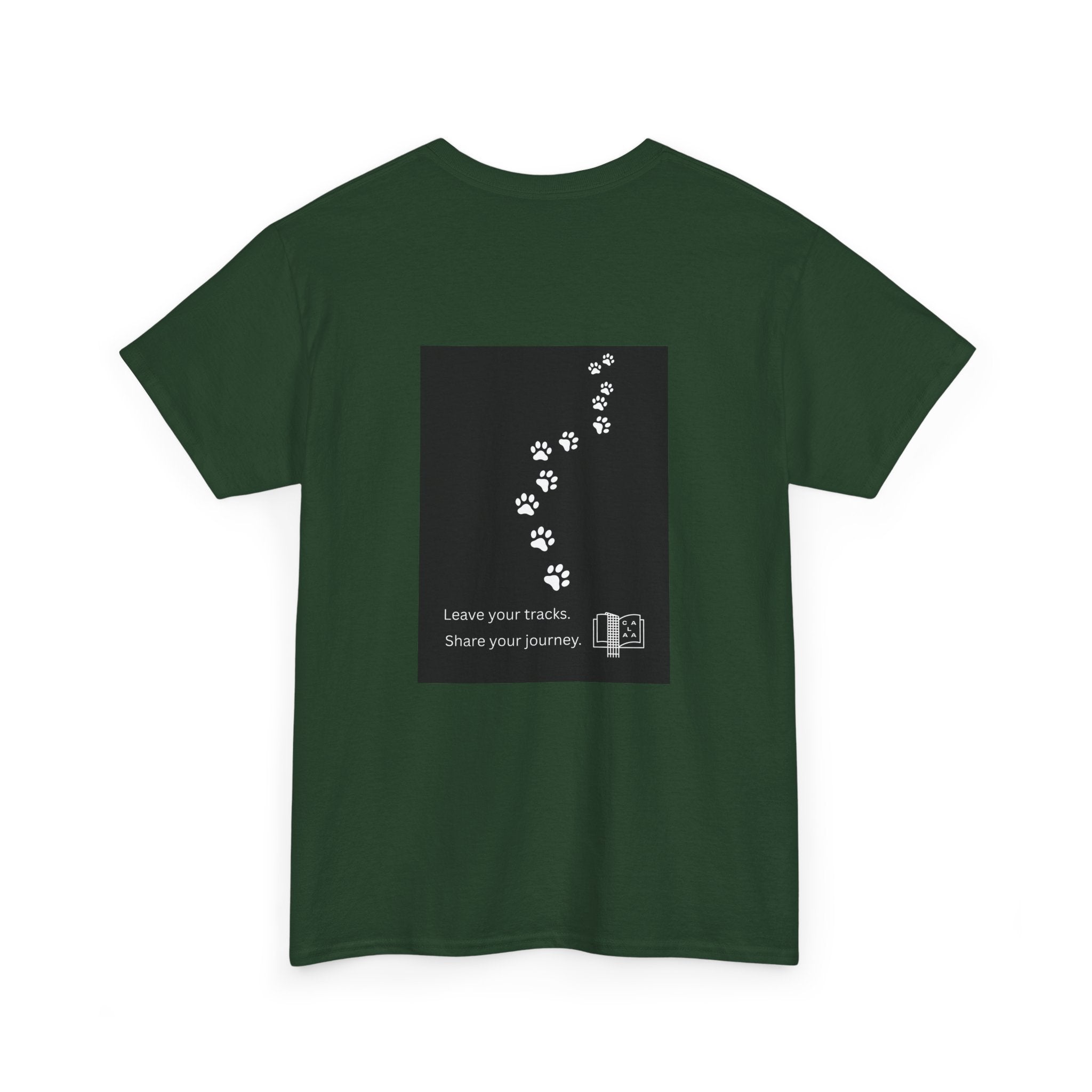 Leave Your Tracks Chest Logo Tee