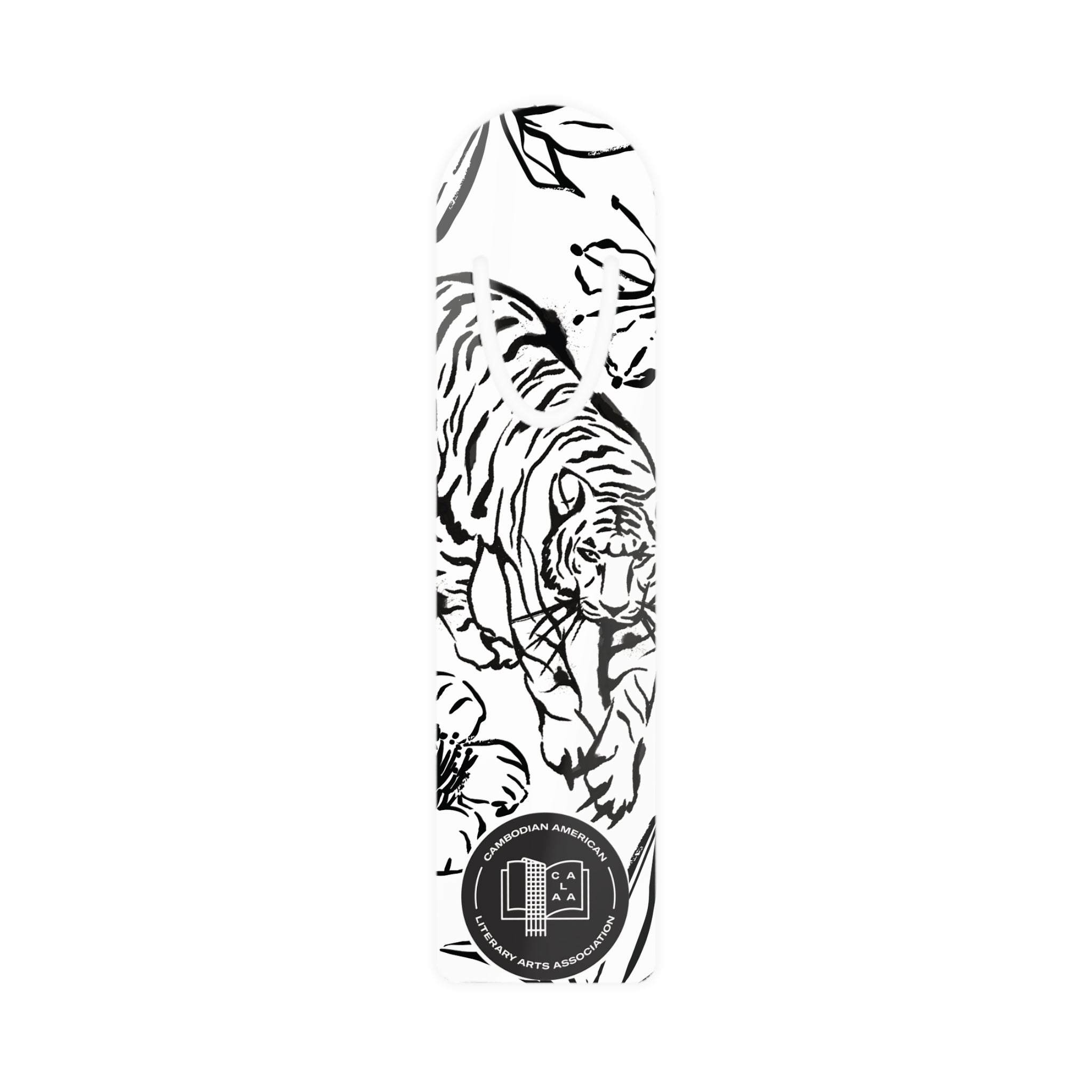 Ink Tiger Metal Bookmark