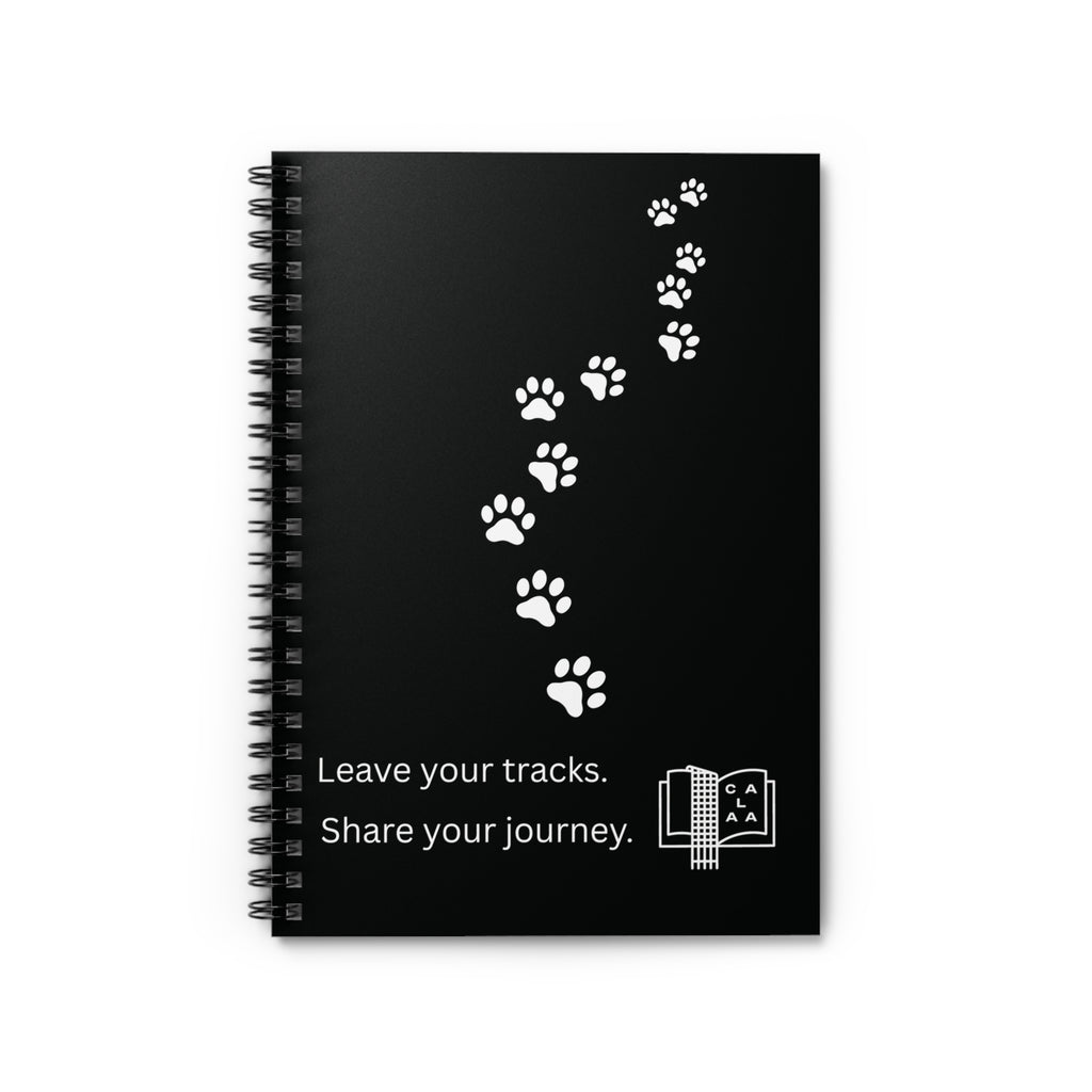 Leave Your Tracks Notebook (Ruled)