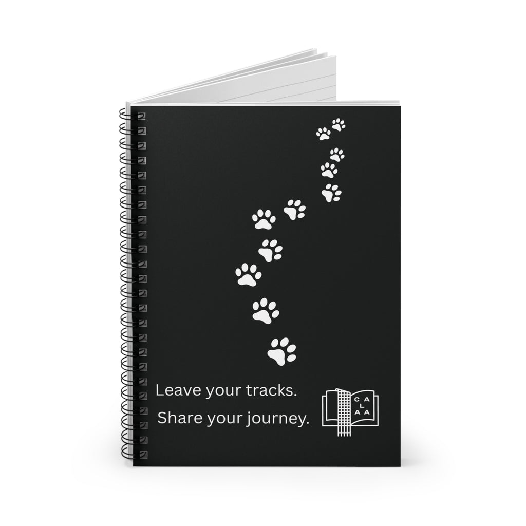 Leave Your Tracks Notebook (Ruled)
