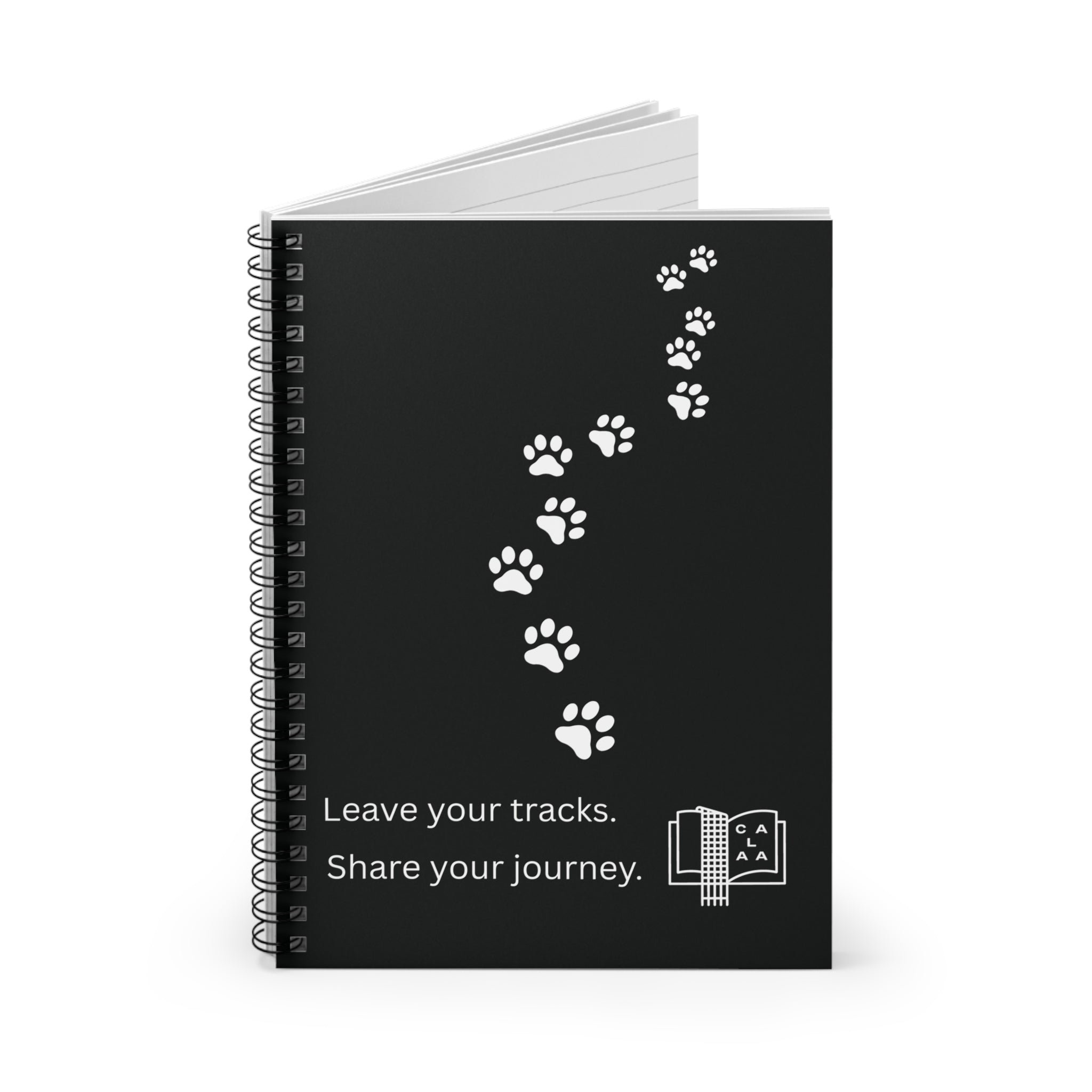 Leave Your Tracks Notebook (Ruled)