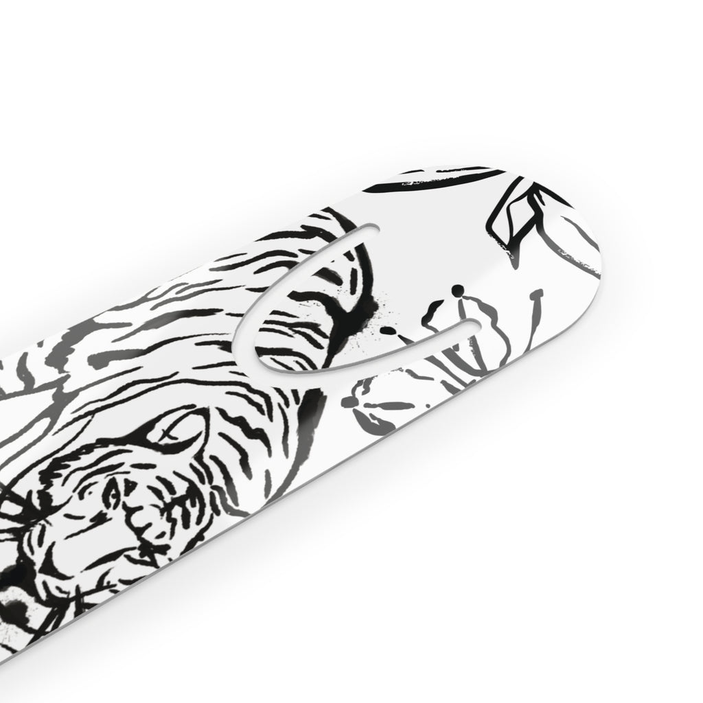 Ink Tiger Metal Bookmark